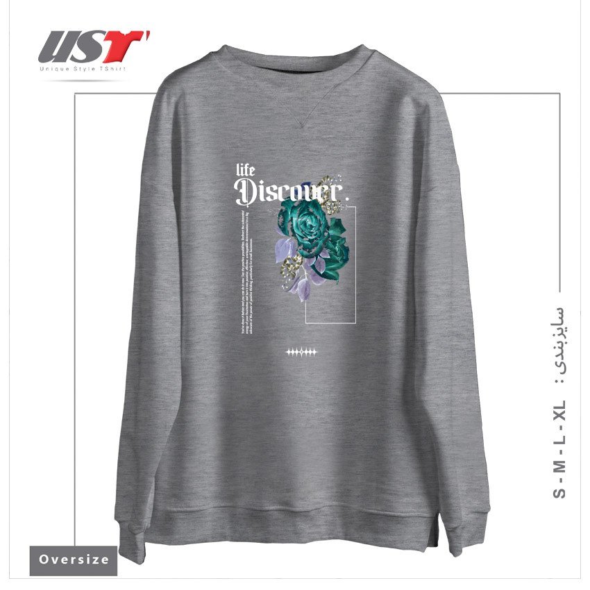 سوییشرت اورسایز طرح Discover