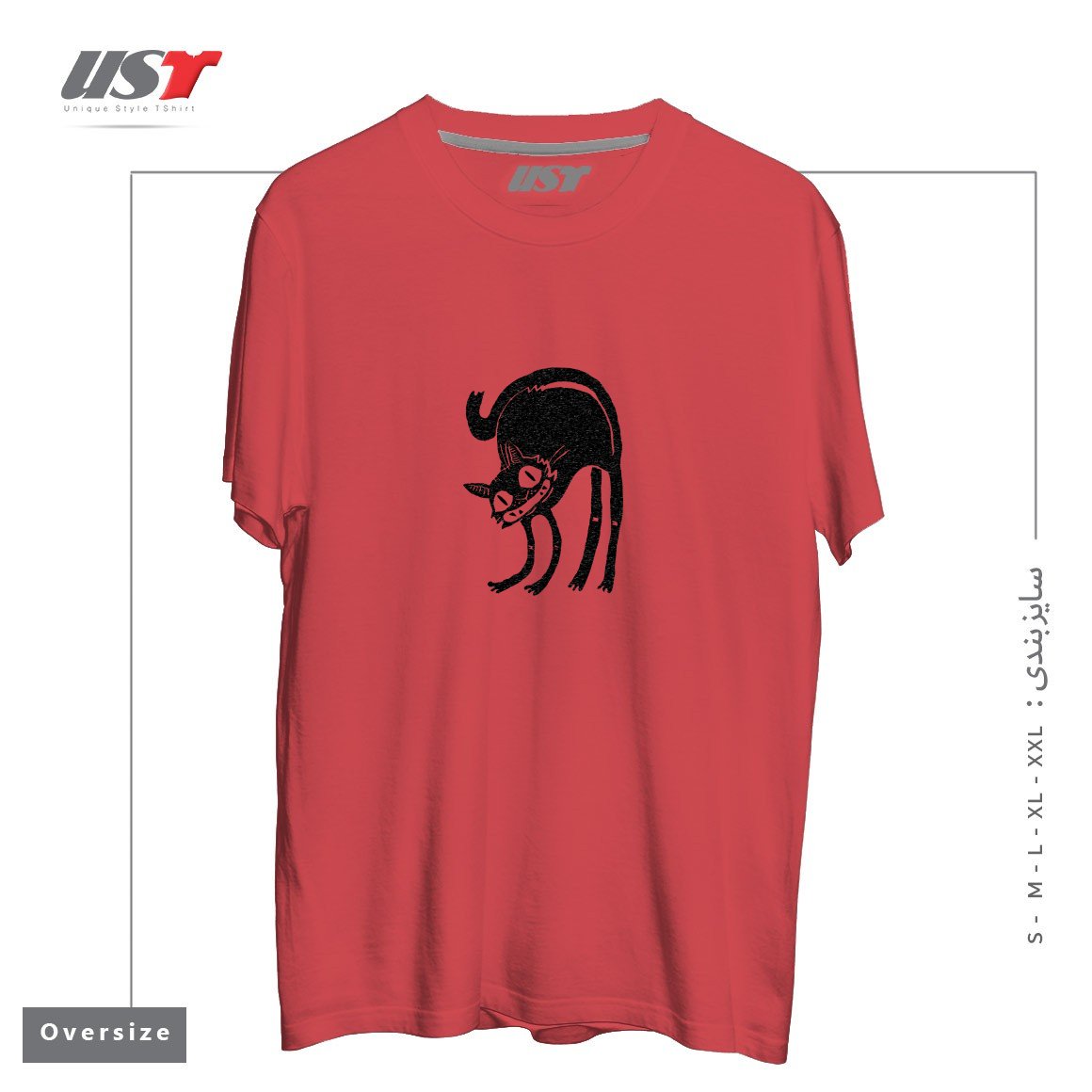 طرح CUsersManiDesktoptarhKhorojiBLACK CAT - LEGEND DERRY تیشرت اورسایزرنگ ماتیکی