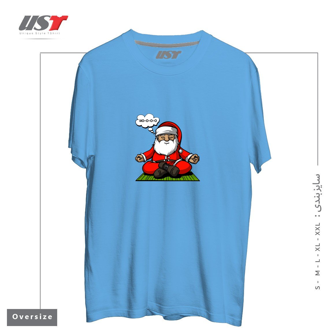 تیشرت اورسایز طرح SANTA MEDITATION
