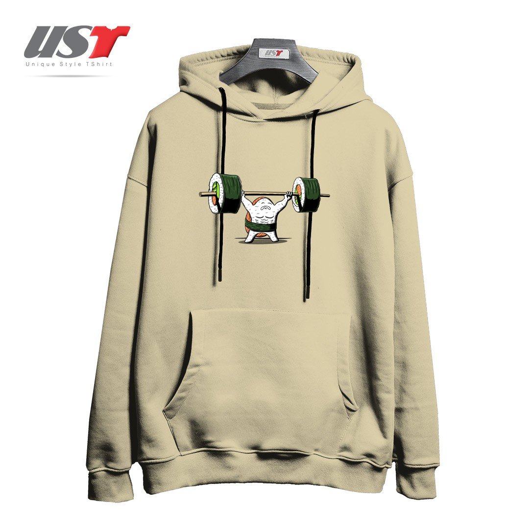 طرح HEALTHY FOOD هودی اورسایزرنگ نخودی