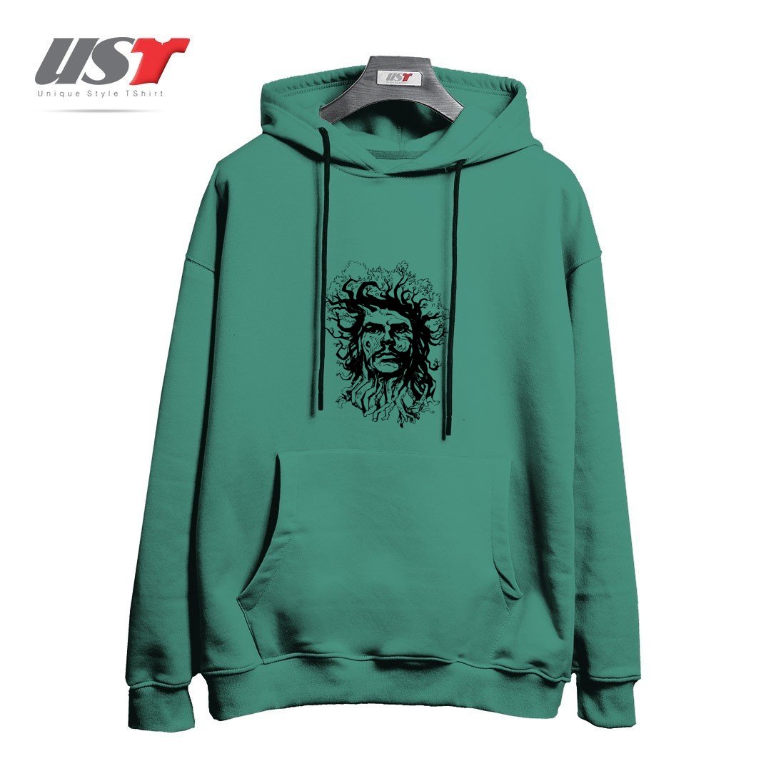 طرح TREESIST هودی اورسایزرنگ سبز سدری