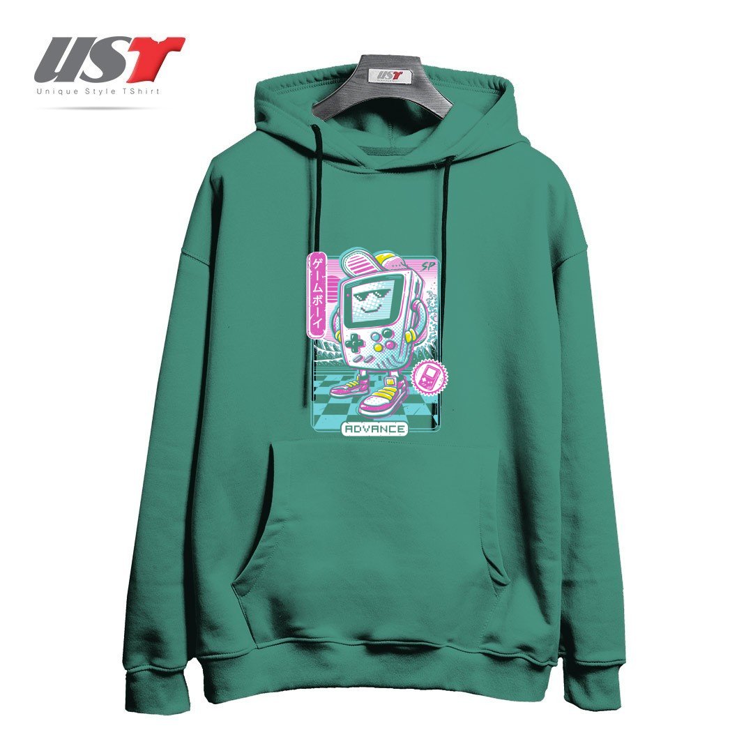 طرح GAMER BOY هودی اورسایزرنگ سبز سدری