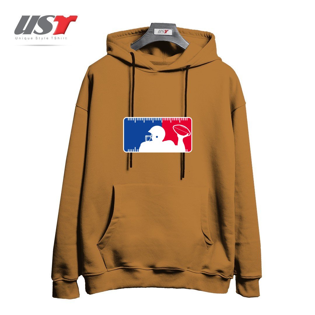 طرح MAJOR LEAGUE FOOTBALL هودی اورسایزرنگ نسکافه ای