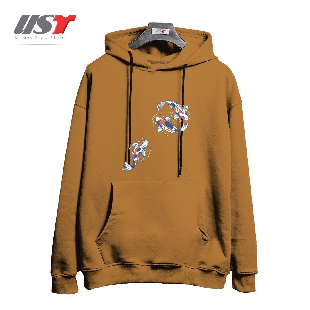 هودی اورسایز طرح KOI LAKE TRADITIONAL JAPANESE BY TOBE FONSECA