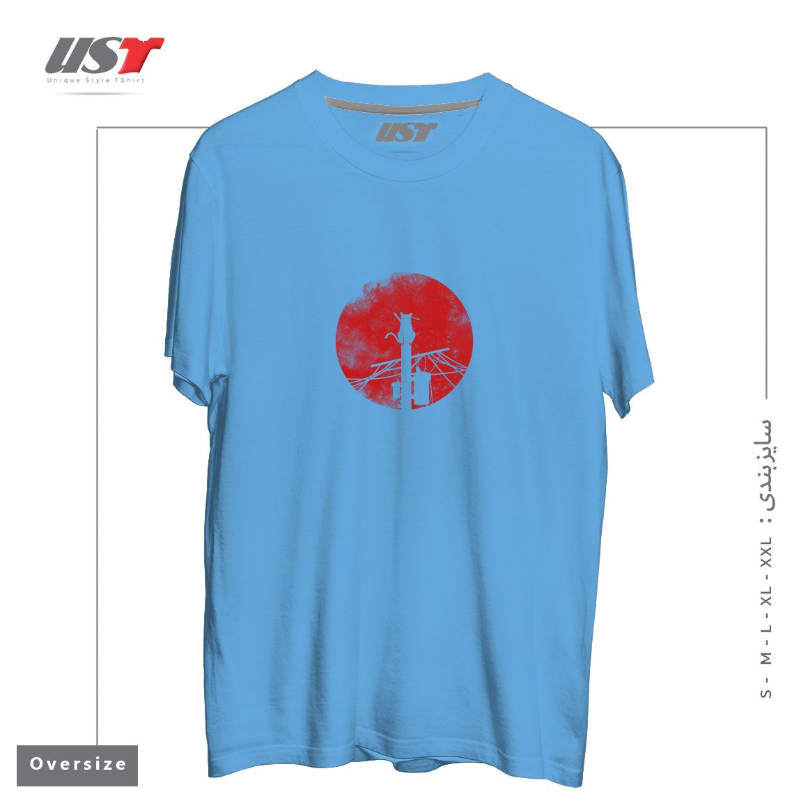 تیشرت اورسایز طرح ITACHI CAT