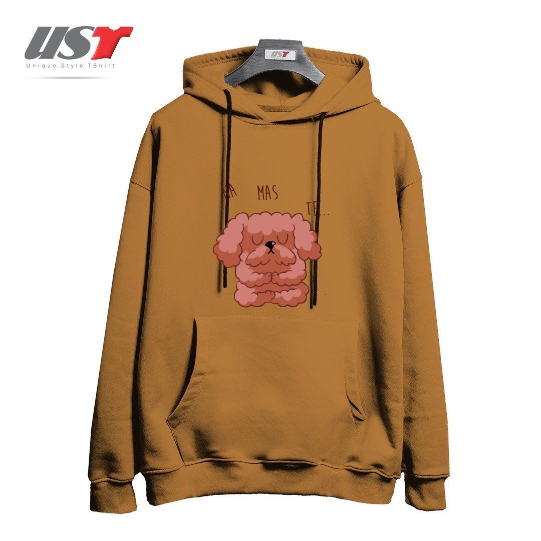 هودی اورسایز طرح NAMASTE POODLE