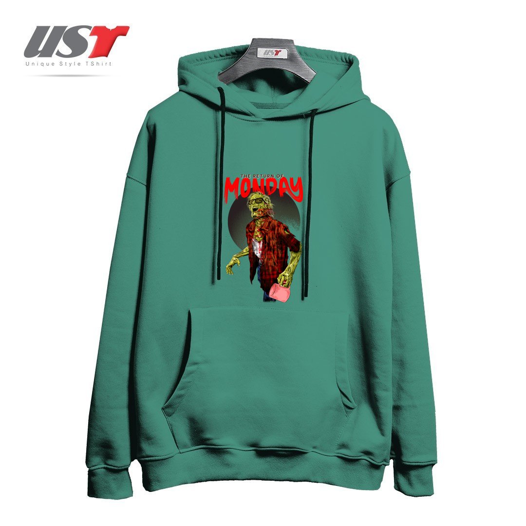 هودی اورسایز طرح THE RETURN OF MONDAY