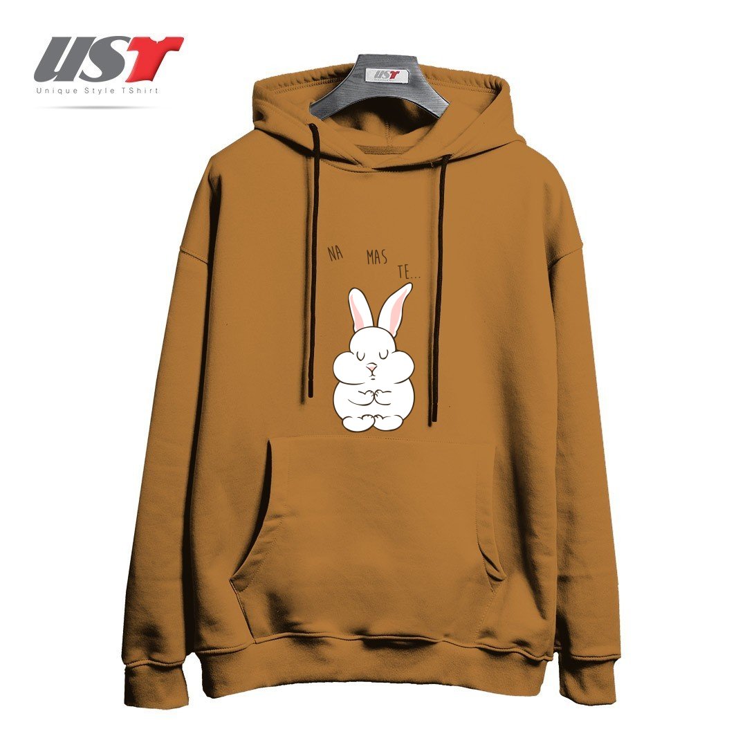 هودی اورسایز طرح NAMASTE RABBIT