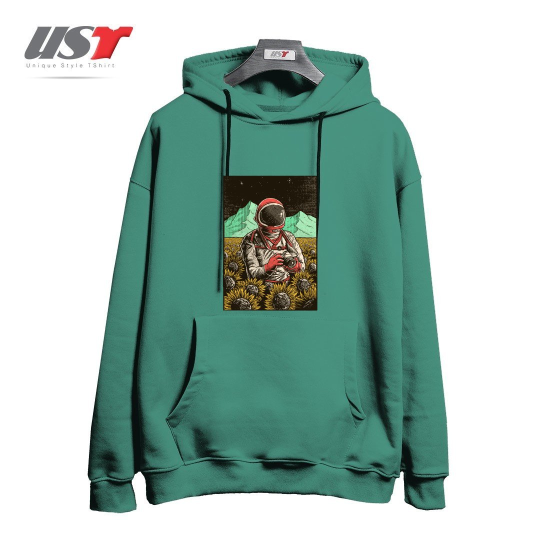 طرح 2323 هودی اورسایزرنگ سبز سدری