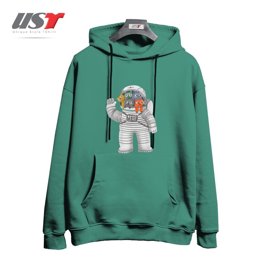 هودی اورسایز طرح CATSTRONAUT