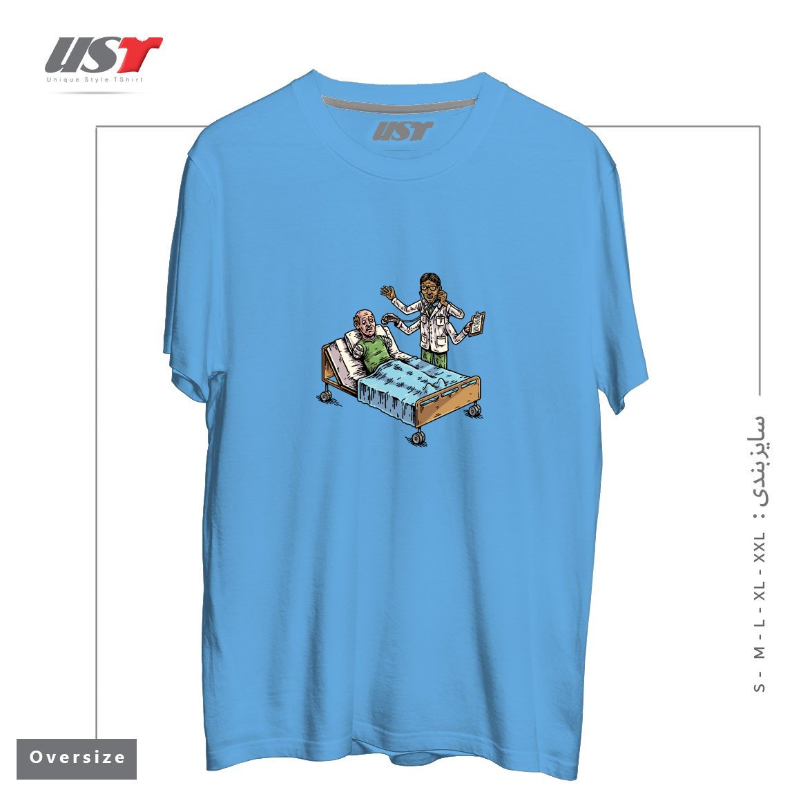 تیشرت اورسایز طرح BAD DOCTOR