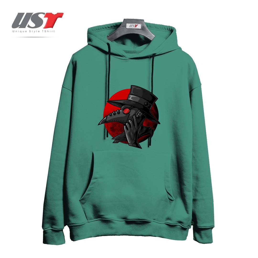 طرح CALL YOUR DOCTOR هودی اورسایزرنگ سبز سدری