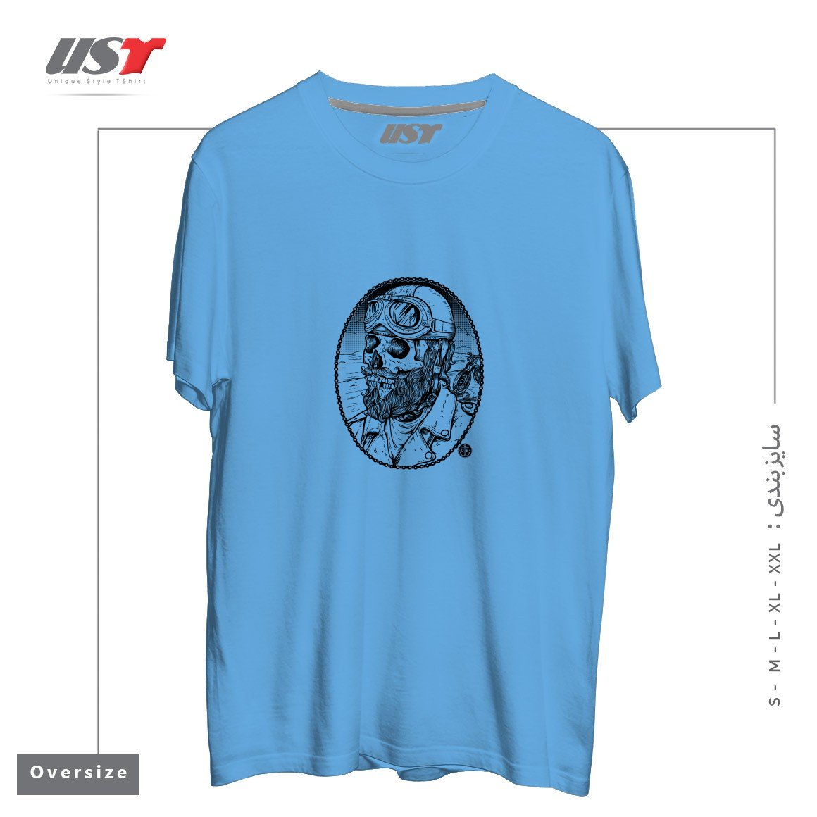 تیشرت اورسایز طرح - BIKER -54