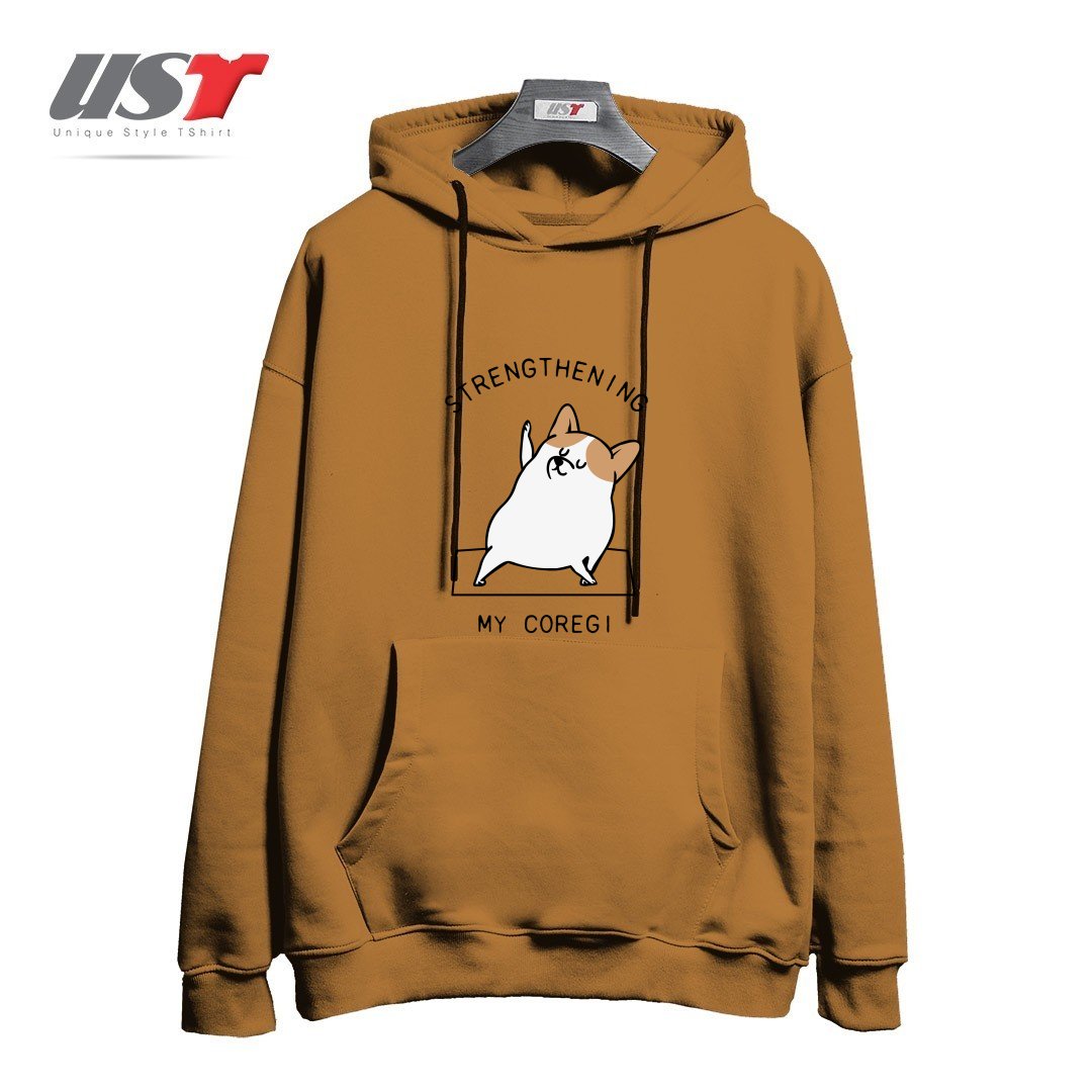 هودی اورسایز طرح STRENGTHENING MY COREGI