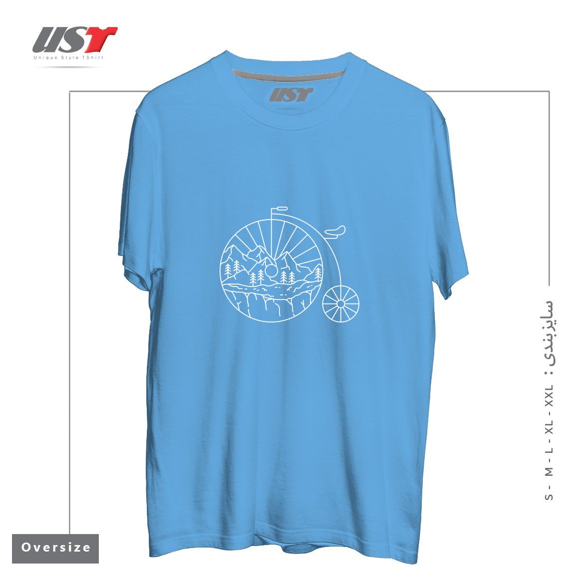 تیشرت اورسایز طرح CLASSIC BIKE ADVENTURE