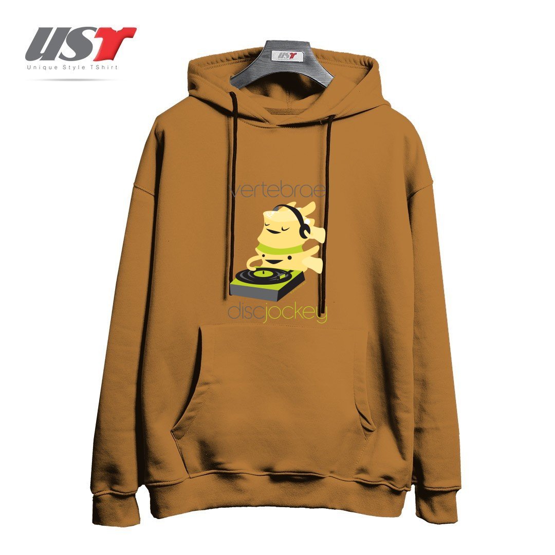 هودی اورسایز طرح VERTEBRAE - DISC JOCKEY