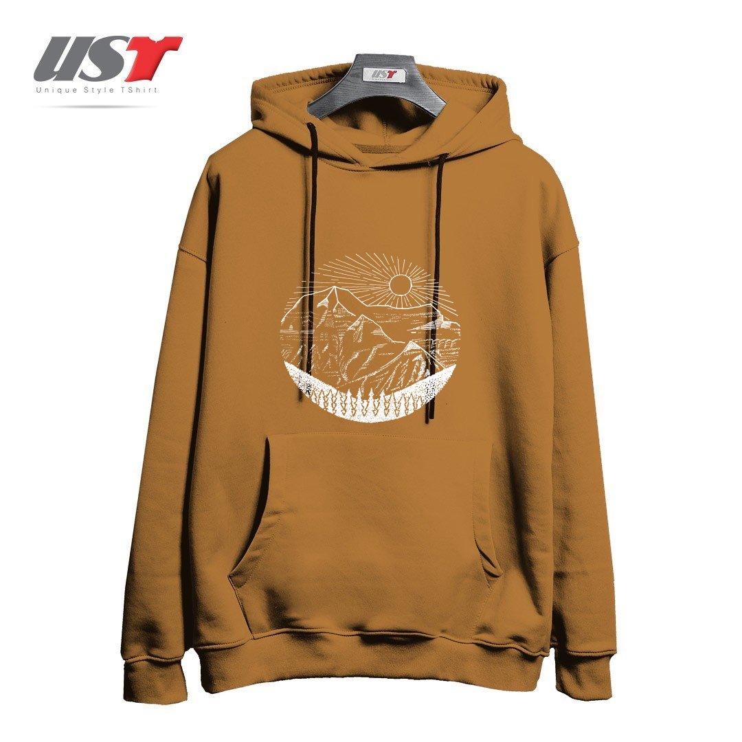 طرح MOUNT ROBSON24561 هودی اورسایزرنگ نسکافه ای