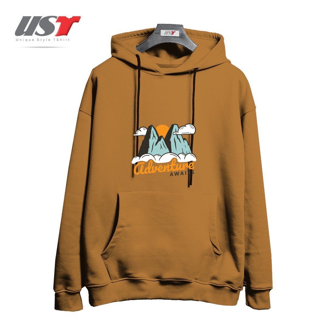 هودی اورسایز طرح NATURE - ADVENTURE AWAITS
