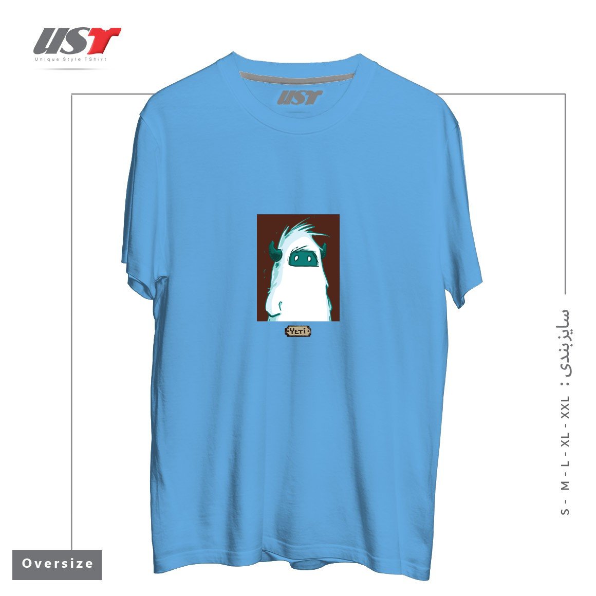 تیشرت اورسایز طرح YETI PORTRAIT - FROM SASQANDYETI.CA215165