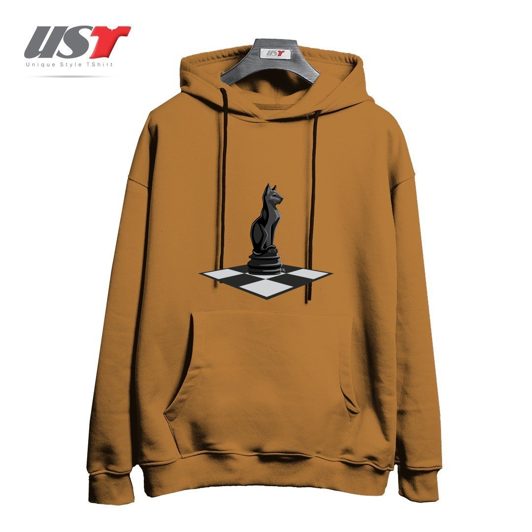 هودی اورسایز طرح CAT CHESS