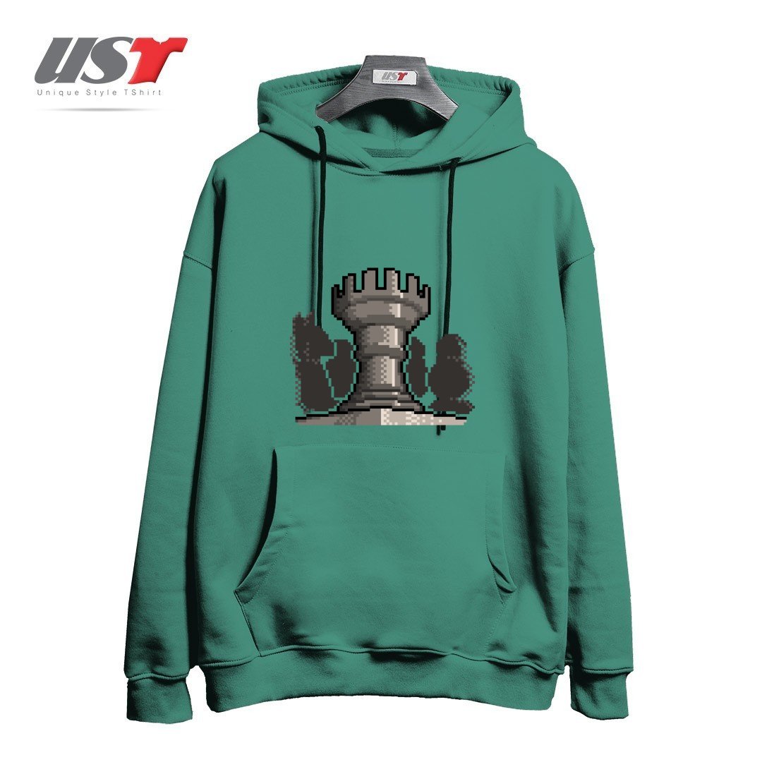 هودی اورسایز طرح PIXEL CHESS