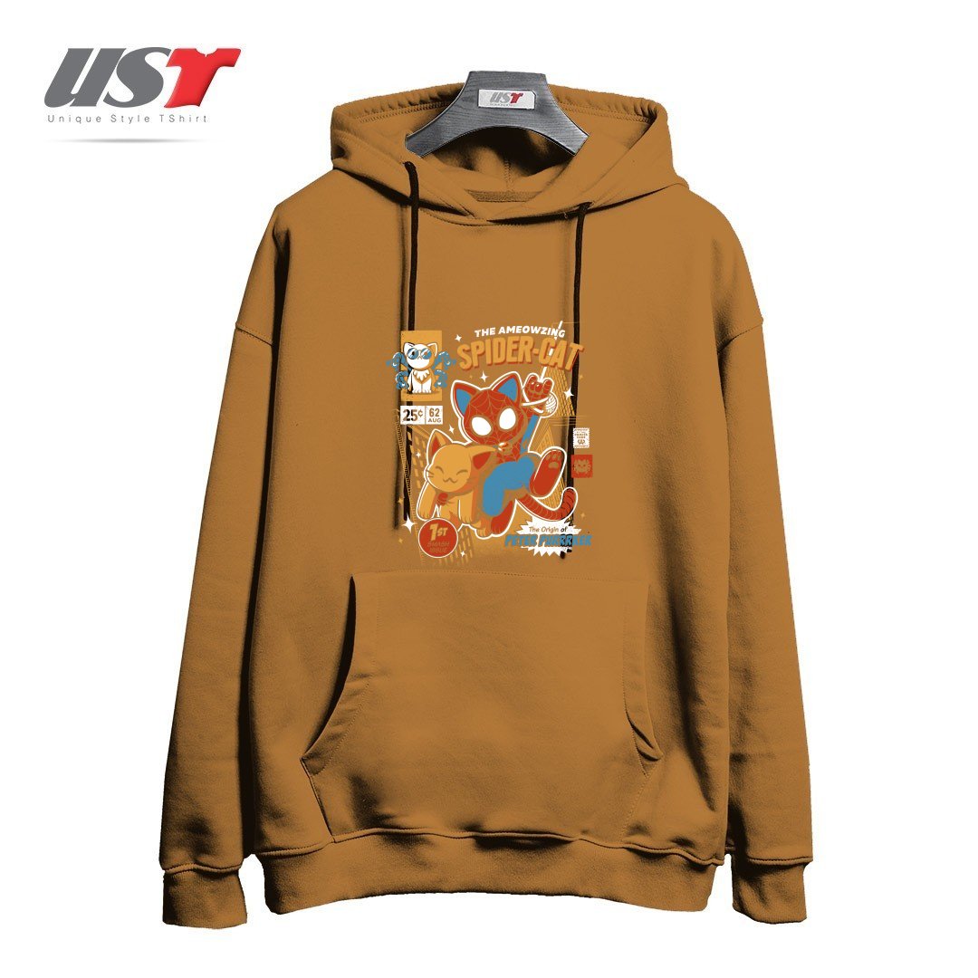 هودی اورسایز طرح SPIDER CAT