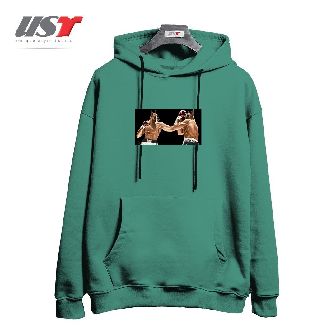 هودی اورسایز طرح BOXER