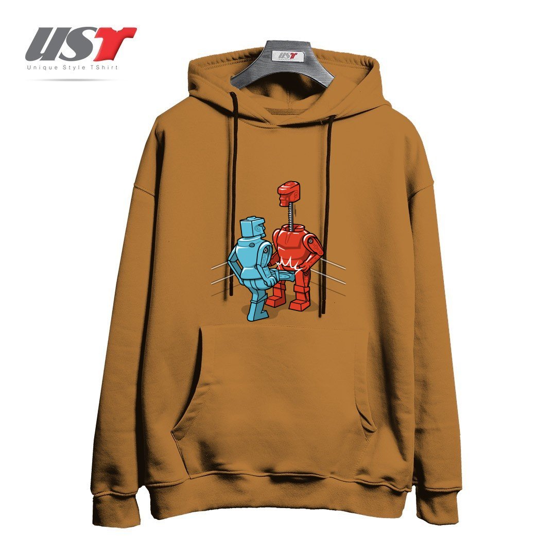 هودی اورسایز طرح MAKE LOVE NOT WAR1