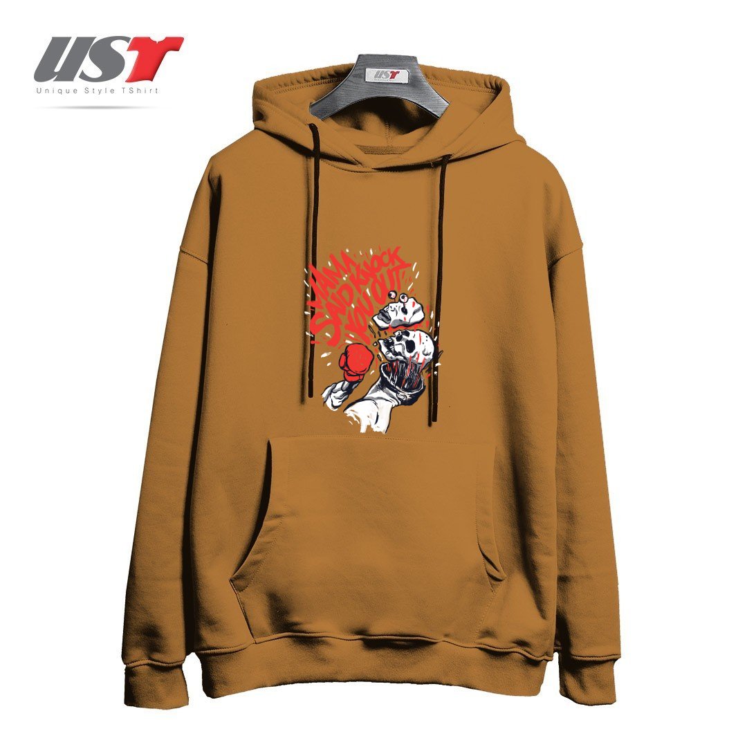 هودی اورسایز طرح THE KNOCKOUT PUNCH