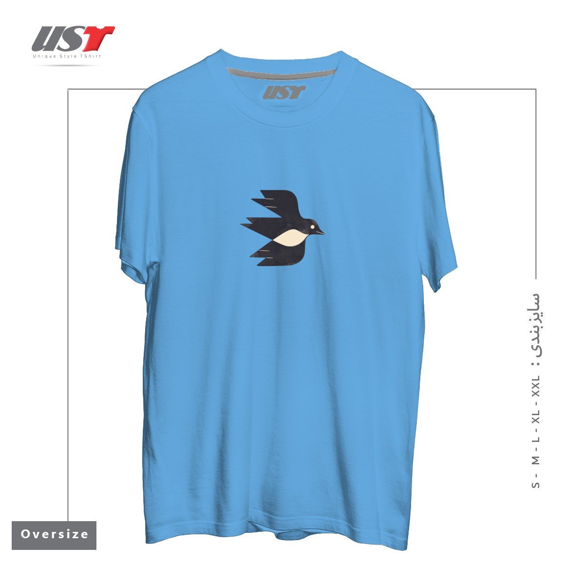 تیشرت اورسایز طرح MINIMAL BLACKBIRD NO. 2