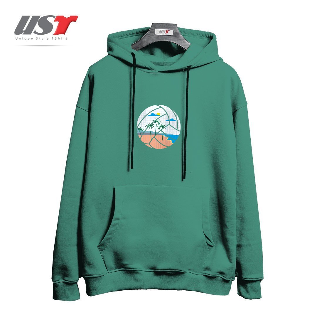 هودی اورسایز طرح BEACH VOLLEYBALL