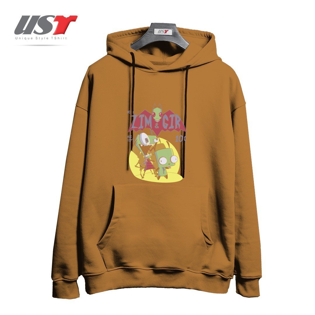 هودی اورسایز طرح ZIM AND GIR