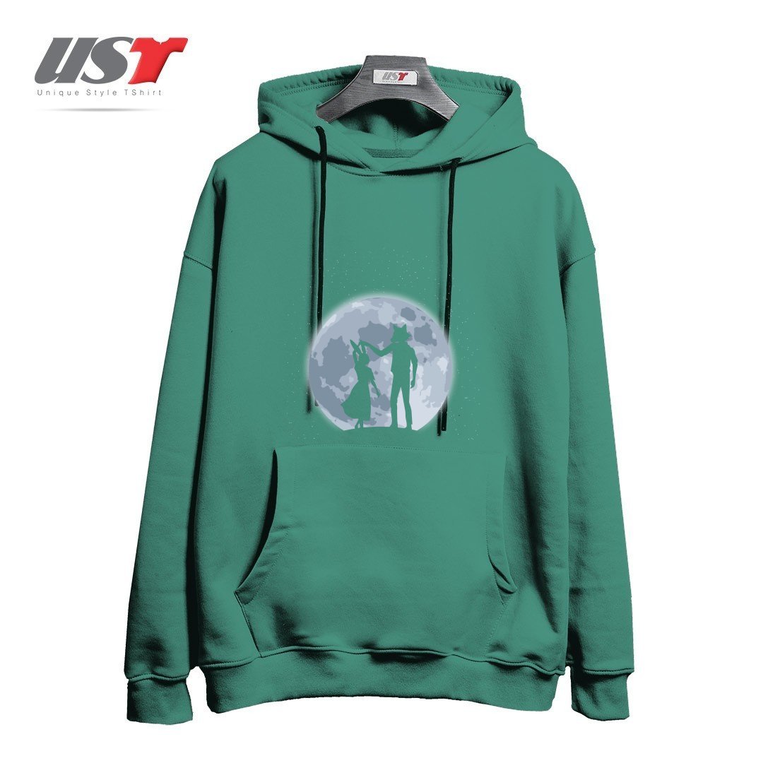 هودی اورسایز طرح Beasts under the moon