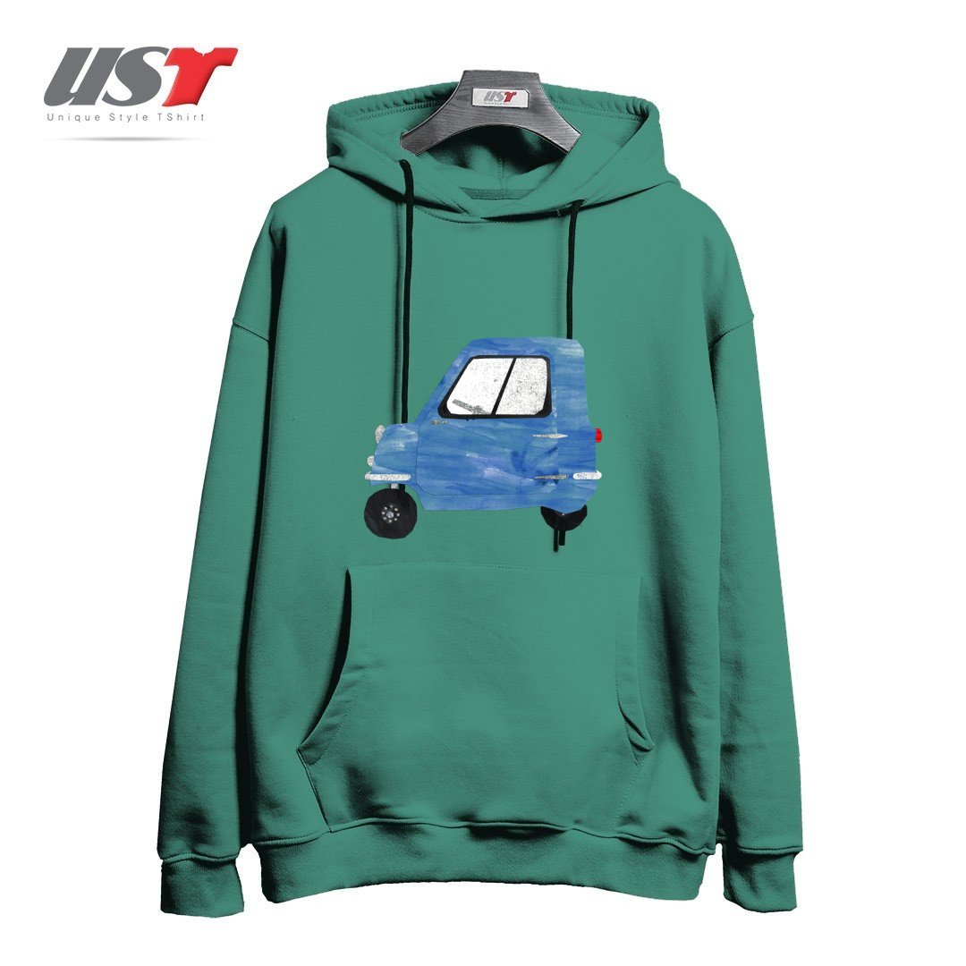 طرح CAR - PEEL P50 هودی اورسایزرنگ سبز سدری