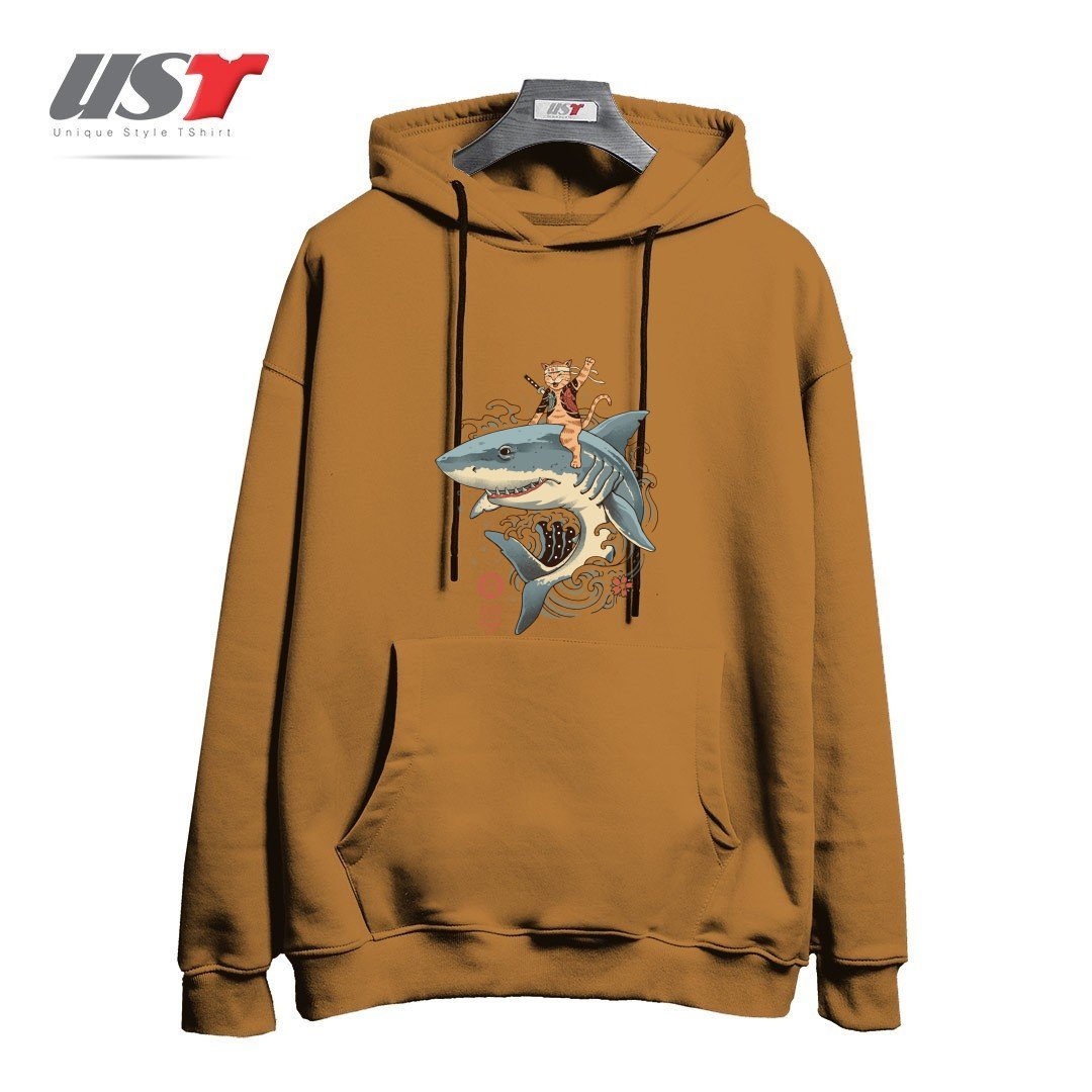 هودی اورسایز طرح CATANA SHARK