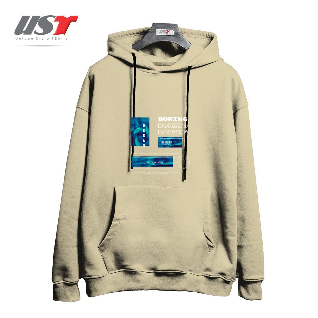 طرح typography 31 هودی اورسایزرنگ نخودی