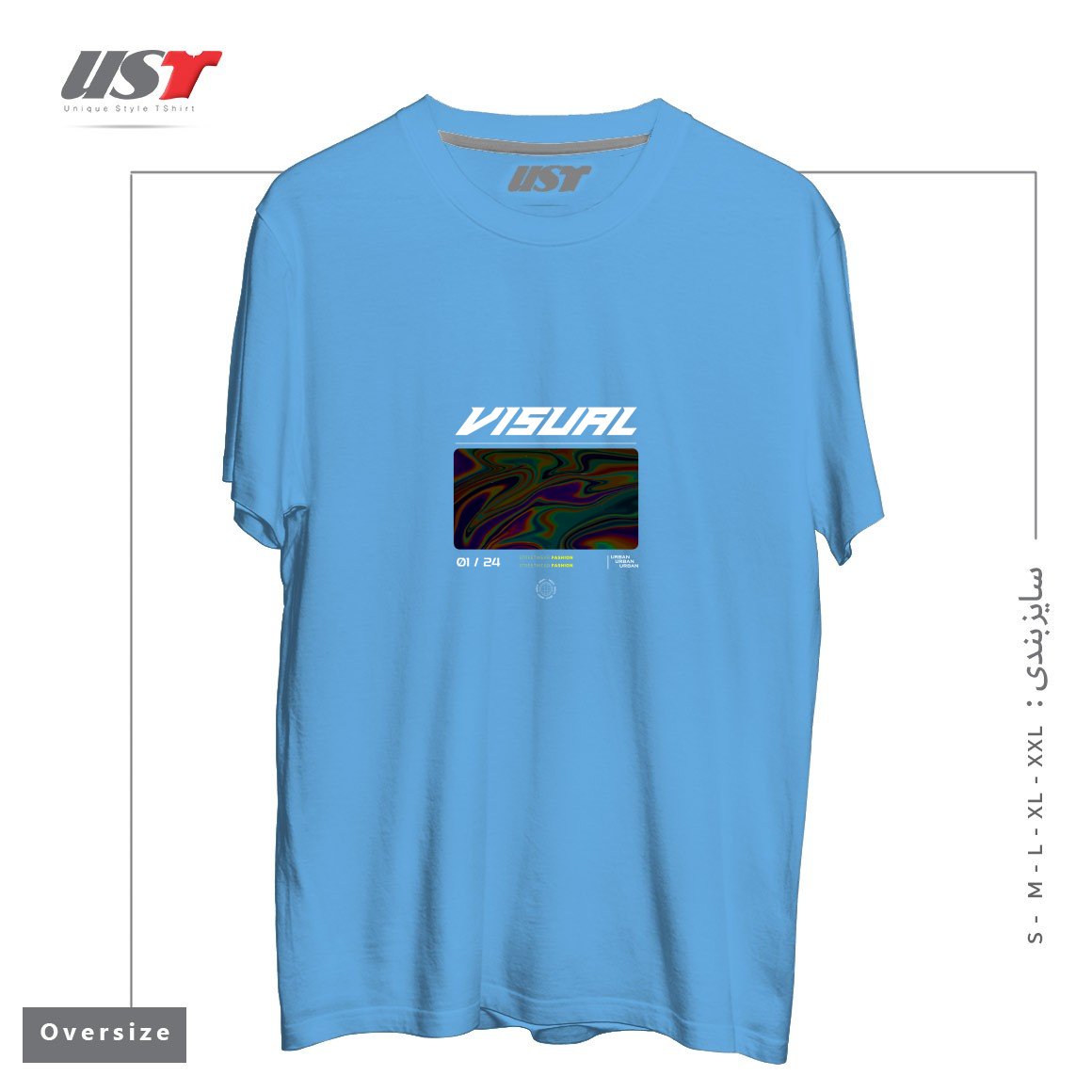 تیشرت اورسایز طرح typography 63