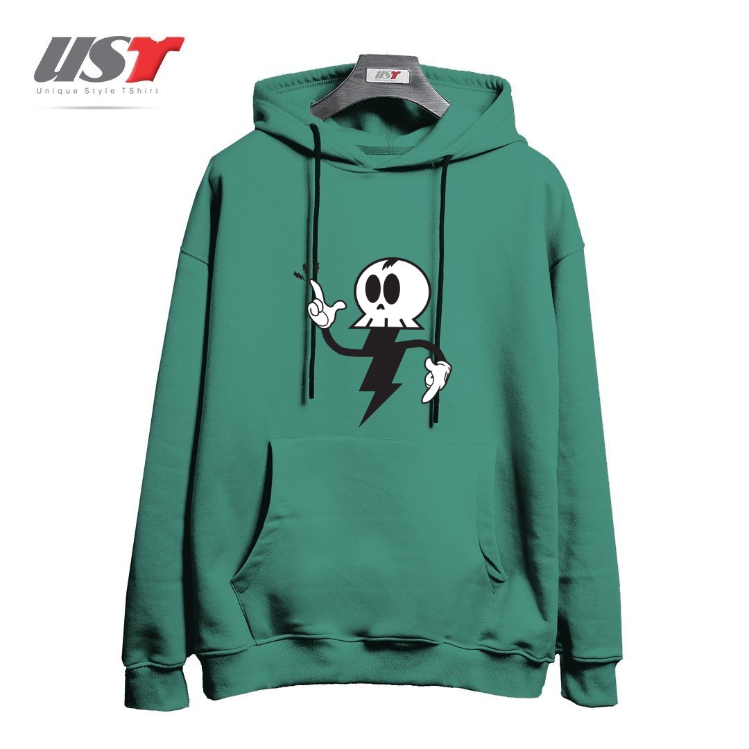 طرح DEATHRAY هودی اورسایزرنگ سبز سدری