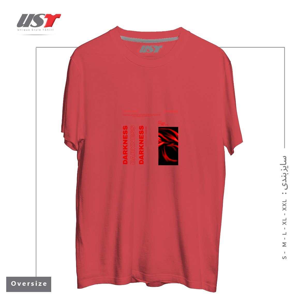 تیشرت اورسایز طرح typography 68