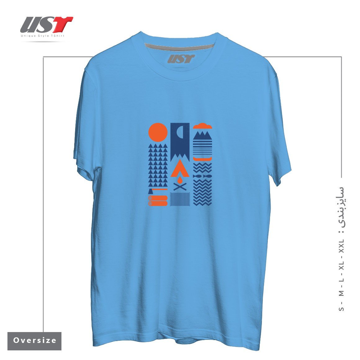 تیشرت اورسایز طرح SIMPLIFY