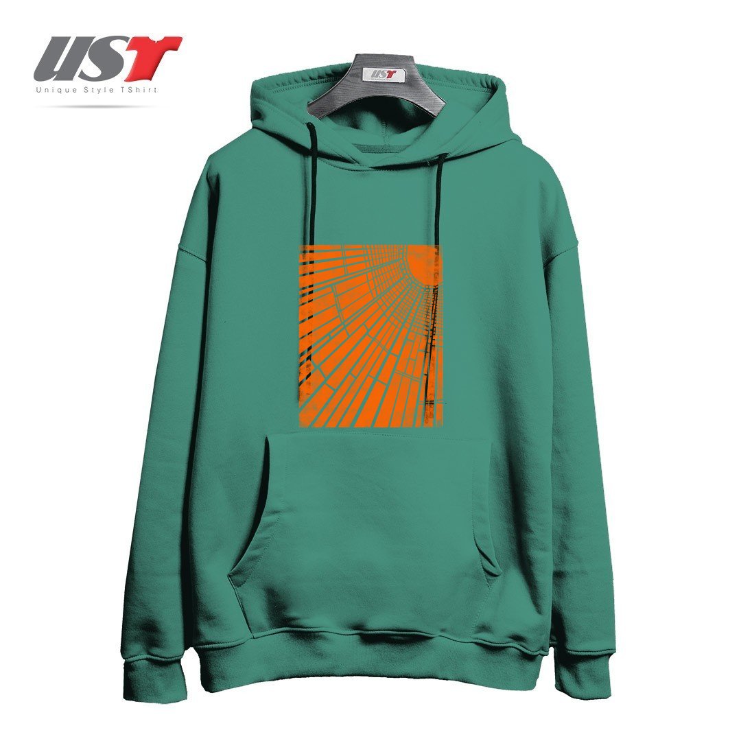 طرح SUNLIGHT هودی اورسایزرنگ سبز سدری