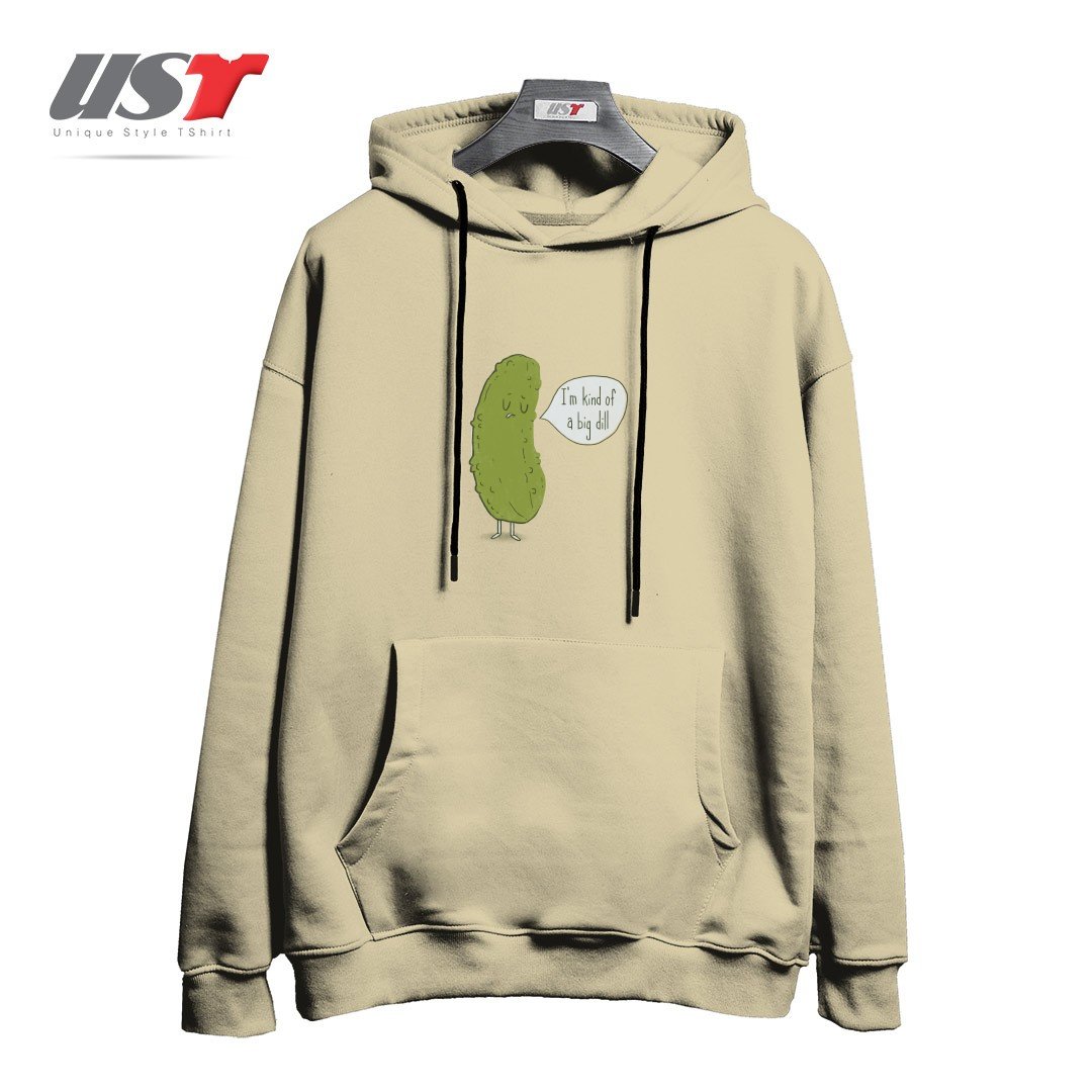 طرح BIG DILL هودی اورسایزرنگ نخودی