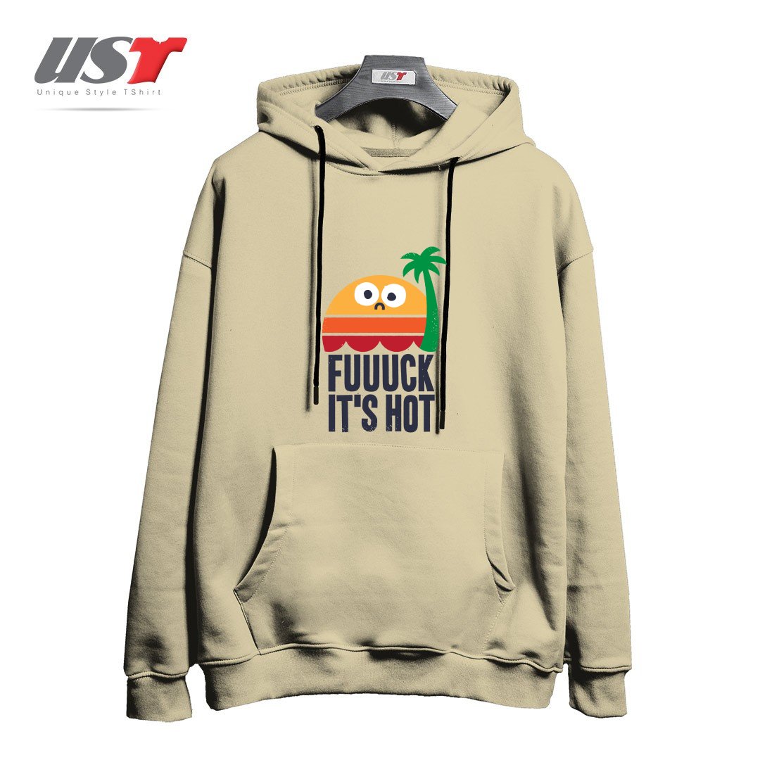 طرح HEATED RHETORIC هودی اورسایزرنگ نخودی