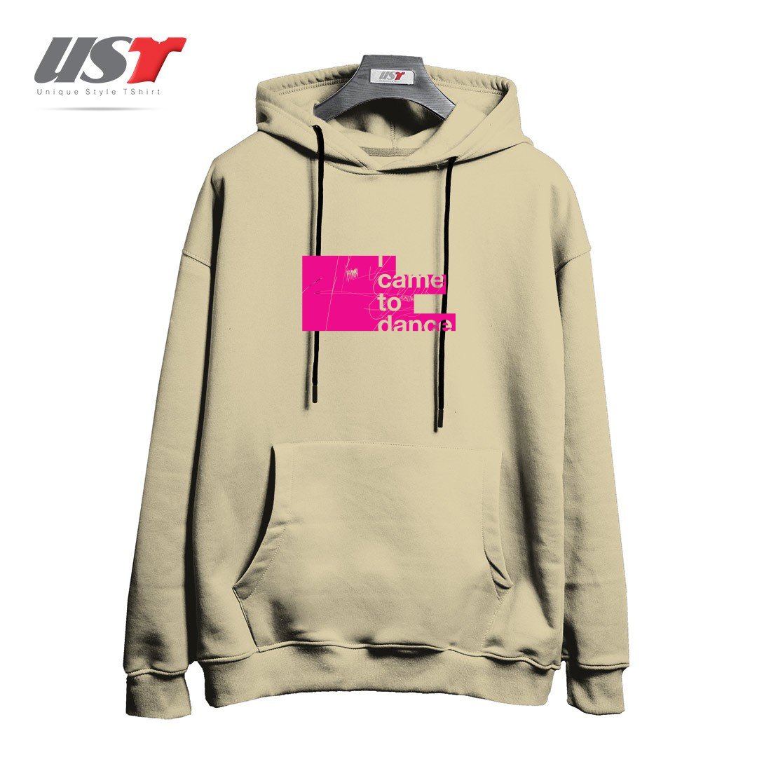 طرح I WANNA DANCE هودی اورسایزرنگ نخودی