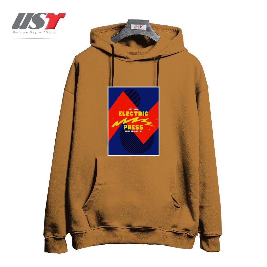 هودی اورسایز طرح ELECTRIC PRESS ZAG