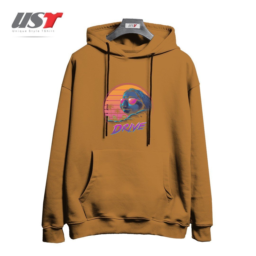 هودی اورسایز طرح SLOW DRIVE