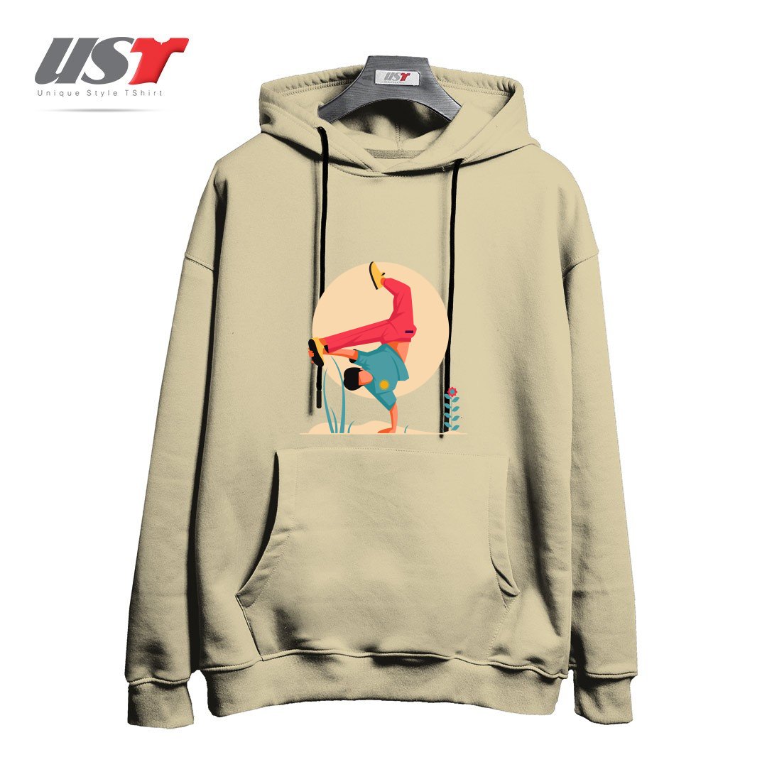 طرح Life Style-1 هودی اورسایزرنگ نخودی