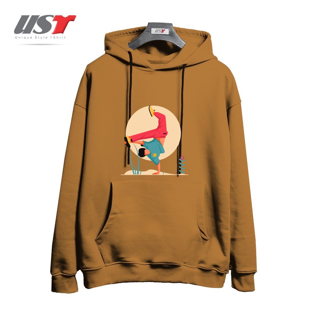 طرح Life Style-1 هودی اورسایزرنگ نسکافه ای