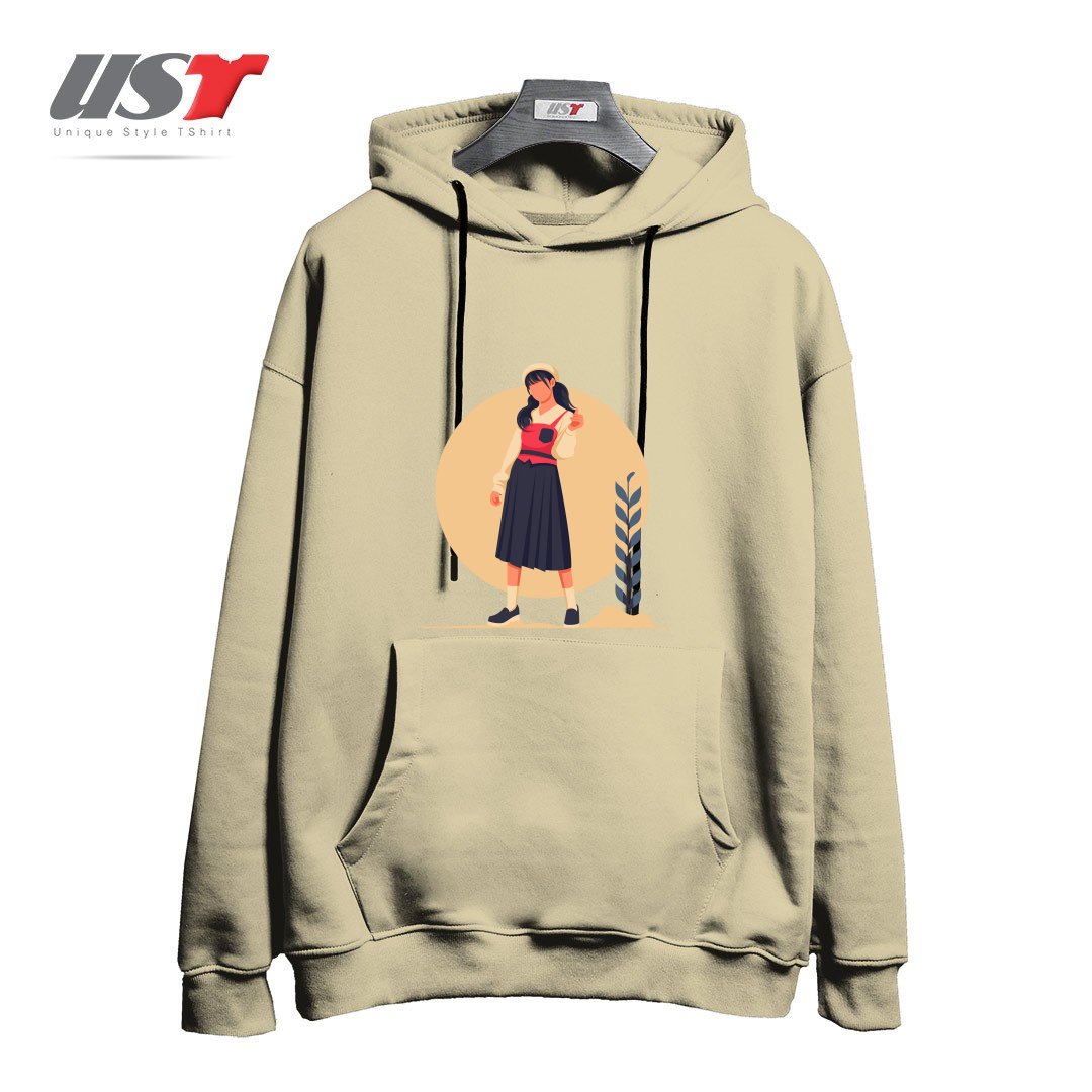 طرح Life Style10 هودی اورسایزرنگ نخودی