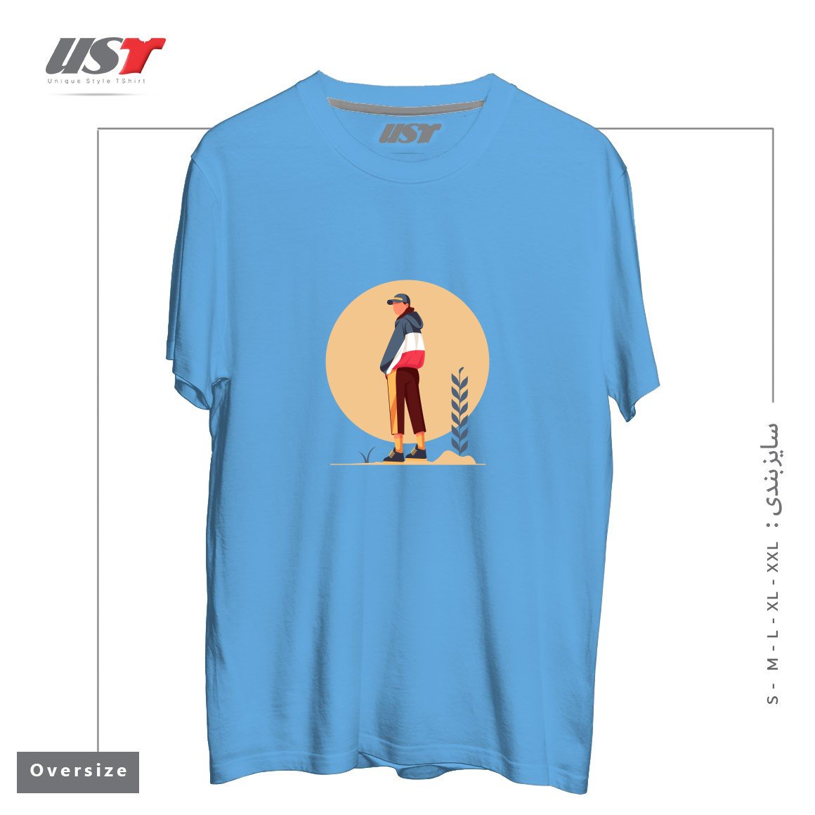تیشرت اورسایز طرح Life Style26